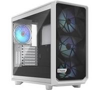 Fractal Design Meshify 2 RGB - Tour - ATX étendu - panneau latéral fenêtré (verre trempé) - pas d'alimentation (ATX) - blanc TG teinte foncée - USB/Audio Blanc TG teinte foncée G