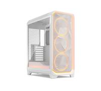 Fractal Design Meshify 3 Blanc : Boîtier PC ATX/EATX/micro ATX/Mini-ITX, 3x140mm, Acier/Verre trempé, 2x3.5", 4x2.5", USB 3.2 Gen 1&2x2, Multi LED