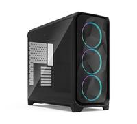 Fractal Design Meshify 3 XL Black RGB - Grand boîtier PC Gaming avec Verre trempé et Ventilation élevée, intérieur spacieux, 3 Ventilateurs ARGB, Support E-ATX, GPU 512mm