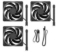 Fractal Design Momentum 14 RGB 3-pack Black, Ventilateur de boîtier