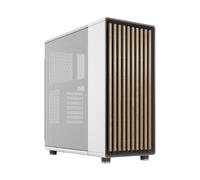 Fractal Design North Chalk White - Wood Oak Front - Mesh Side Panels - Two 140mm