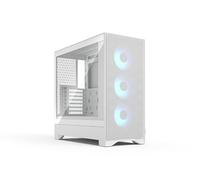 Fractal Design Pop 2 Air White RGB - Verre trempé - boîtier PC Gaming à Flux d’air performant - Panneau Frontal en Mesh - Trois Ventilateurs RGB de 120 mm - intérieur spacieux - ATX/mATX/ITX
