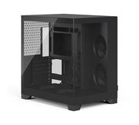 Fractal Design Boîtier PC Pop 2 Vision – Verre panoramique, double chambre, 4 ventilateurs – Noir