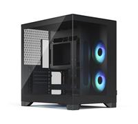 Fractal Design Pop 2 Vision Black RGB boîtier PC Gaming avec Verre panoramique - Conception Double Chambre - 4 Ventilateurs RGB Reverse - ATX/E-ATX/mATX/ITX