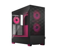 Fractal Design Pop Air RGB Magenta Core - Tempered Glass Clear Tint - Honeycomb
