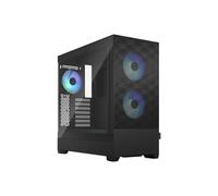 Fractal Design Pop Air Tower Noir, Boîtier PC ATX/mATX/Mini-ITX, 3x120mm RGB, Acier/Verre Trempé, 3x3.5", 4x2.5", Ventirad 170mm, GPU 405mm