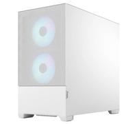 Fractal Design Pop Mini Air RGB - Tour - micro ATX - panneau latéral fenêtré (verre trempé) - pas d'alimentation (ATX) - blanc TG teinte foncée - USB/Audio - pour Fractal Design Model D, Type D