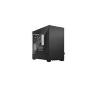 Fractal Design Pop Mini Silent - Boîtier Noir Micro ATX/Mini ITX avec fenêtre en verre trempé clair et 3 ventilateurs 120 mm inclus