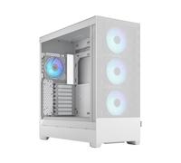 Fractal Design | Pop XL Air RGB | Fenêtre latérale | Blanc TG Teinte claire | E-ATX jusqu'à 280 mm, ATX, mATX, Mini ITX | Bloc d'alimentation inclus Non | ATX