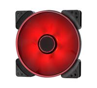 Fractal Design Prisma SL-14-140mm Silent Fan d'ordinateur - Six LED Rouges aux Couleurs éclatantes - Optimisé pour Un débit d'air élevé - LLS-Roulements - TripWire Technology - Rouge (Single)