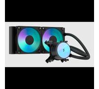 Fractal Design Radius 240 RGB Black Refroidisseur liquide AIO 240mm 2x12cm ventilateurs palier céramique 2.1mmH2O noir