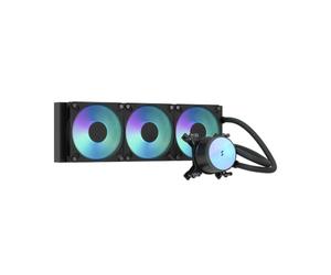 Fractal Design Radius 360 RGB, Black - Refroidisseur liquide AIO | Refroidisseur AIO pour processeur avec ventilateurs Dynamic 3 et performances de refroidissement élevées.
