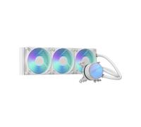 Fractal Design Radius 360 RGB, White - Refroidisseur liquide AIO | Refroidisseur AIO pour processeur avec ventilateurs Dynamic 3 et performances de refroidissement élevées.