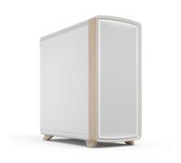 Fractal Design Summit Chalk White Solid - Boîtier PC Gaming | Comprend trois ventilateurs Momentum, des détails en bois courbé et une façade en mesh pour un flux d’air optimal.