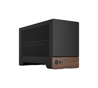 Fractal Design Terra Graphite - Wood Walnut Front Panel - Small Form Factor - mITX Gaming Case - PCIe 4.0 Riser Cable - USB Type-C - Anodized Aluminum Panels