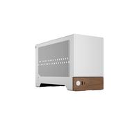 Fractal Design Terra SFF Argent - Boîtier PC Mini-ITX Aluminium/Noyer, 2 baies 2.5", 3 slots d'extension, SFX/SFX-L, USB 3.2, ventilo 120mm, Hmax CPU 77mm
