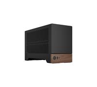 Fractal Design Terra Graphite - Wood Walnut Front Panel - Small Form Factor - mITX Gaming Case - PCIe 4.0 Riser Cable - USB Type-C - Anodized Aluminum Panels