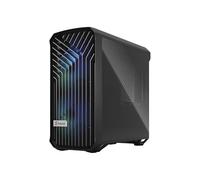 Fractal Design Boîtier PC Torrent Compact RGB TG Light Tint – ATX étendu, sans alimentation – noir