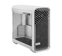 Fractal Design Torrent RGB White - Clear Tint Tempered Glass Panels - Open Grille for Maximum air Intake - Two 180mm RGB PWM and Three 140mm RGB Fans Included - ATX Airflow Mid Tower PC Gaming Case