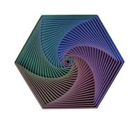 Fractal Fidget Hexagon, Fidget Toys Anti Stress, Spinner en Anti-Stress, Nouveau Jouet en Hexagonale 2024, Outil De Méditation Consciente