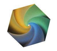 Fractal Fidget Hexagon, Impression Hexagon Fidget Toy, Jouet de Rotation de Bureau Cinétique, Jouets en S-pira-Le Hexagonale, Jouet Fidget À Cône en SP-irale, Cube Fidget pour Les Troubles Anxieux