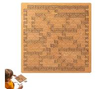 Fractal Tray Puzzle for Adults, Mind Bending Wooden Jigsaw Puzzle, Unique Irregular Wooden Labyrinth, Hard Difficult Wooden Jigsaw Puzzles for Adults (BB)