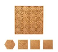 Fractal Tray Puzzle-Fractal Puzzle, Unique Irregular Shape Design for Loves Mental Enthusiasts Impossible Difficult for Adults Reverse Thinking Challenging Irregular Jigsaw with Frame (Square)