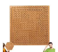 Fractal Tray Puzzle, Irregular Fractal Puzzles for Adults, Challenging Reverse Thinking Experience with Frame, Boost Problem Solving Skills (Chain)