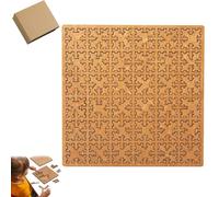 Fractal Tray Puzzles, Adults Hard Irregular Wooden Jigsaw Fractal Puzzle Challenge, Reverse Thinking Challenge, Portable Mind Bending Wooden Jigsaw Puzzle for Family Party (C)