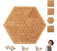 Fractal Tray Puzzles - Fractal Puzzles for Adults, Creative Labyrinth Impossible Difficult Thinking Challenging (Hexagon)