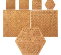 Fractal Tray Puzzles, Hard Difficult Wooden Jigsaw Puzzles for Adults, Mind-Bending Brain Teaser, Portable Impossible Reverse Thinking Challenging No Image Puzzle (#C,#3PCS)