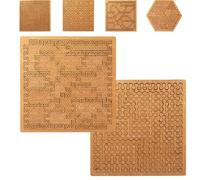 Fractal Tray Puzzles, Hard Difficult Wooden Jigsaw Puzzles for Adults, Mind-Bending Brain Teaser, Portable Impossible Reverse Thinking Challenging No Image Puzzle (#E,#2PCS)