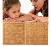 Fractal Tray Puzzles, Hard Difficult Wooden Jigsaw Puzzles for Adults, Unique Irregular Creative Labyrinth Impossible Difficult, Reverse Thinking Challenging No Image Puzzle (2pcs-c)