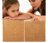 Fractal Tray Puzzles, Hard Difficult Wooden Jigsaw Puzzles for Adults, Unique Irregular Creative Labyrinth Impossible Difficult, Reverse Thinking Challenging No Image Puzzle (2pcs-f)