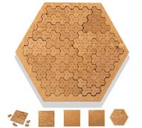 Fractal Tray Puzzles, Hard Difficult Wooden Puzzle Tray, Portable Impossible Reverse Thinking Challenging No Image Fractal 3D Puzzles, Mind Bending Wooden Puzzle (OHilbert Curve)