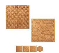 Fractal Tray Puzzles, Hard Irregular Wooden 3D Jigsaw, Reverse Thinking Challenge, Unique Irregular-Shaped Puzzle, for Brain Training Games (2Pcs Style B)