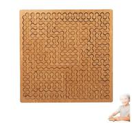 Fractal Tray Puzzles, Hard Irregular Wooden Jigsaw Fractal Puzzle Challenge for Adults, Mind Bending Wooden Jigsaw Puzzle for Family Party, Gift & Travel (B)