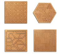 Fractal Tray Puzzles, Mind Bending Wooden Jigsaw Puzzle, Unique Irregular Creative Labyrinth Impossible Difficult for Adults (#A)