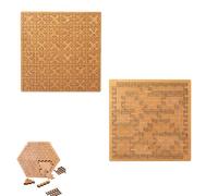 Fractal Tray Puzzles, Mind Bending Wooden Travel Jigsaw Puzzle, Portable Impossible Reverse Thinking Challenging No Image Puzzle, Advanced Logic Games (AD)