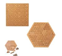 Fractal Tray Puzzles, Mind Bending Wooden Travel Jigsaw Puzzle, Portable Impossible Reverse Thinking Challenging No Image Puzzle, Advanced Logic Games (AC)