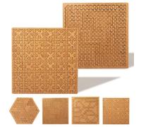 Fractal Tray Puzzles, Unique Irregular Wooden Labyrinth, Difficult Challenging Impossible Puzzle for Adults, Reverse Thinking No Image Puzzle, Mind Games for Family Party Gift (2F)