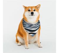 Fractal Wave Future City Écharpe triangulaire élégante pour animal domestique, accessoire pour animal domestique, lavable, pour fille, garçon, chien ou chat, taille M