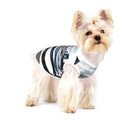 Fractal Wave Future City - Vêtements pour petits chiens et chats - Pyjama en coton doux pour chihuahuas et teckel - Taille L