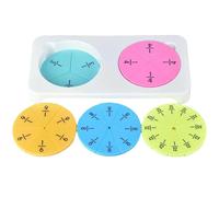 Fraction Manipulatives - Fractions ABS pour l'enseignement des mathématiques | Cercles de fractions pour pratiquer les concepts de fractions | Disque d'apprentissage des fractions | Cercles de