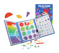 Fraction Math Manipulatives - Livre de démonstration de disque de fraction magnétique, outil d'apprentissage pour les premiers concepts mathématiques, conception pédagogique | Parfait pour la salle de
