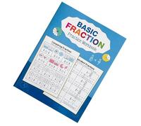 Fraction Operating Cahier de travail 32 pages de coloriage et de résolution de problèmes, livre d'exercices d'apprentissage précoce pour enfants, carnet de croquis interactif pour enfants