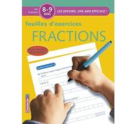 FRACTIONS 8-9 ANS CE2 - FEUILLES D'EXERCICES