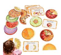 Fractions Manipulatives,Jeu Éducatif Pour L'apprentissage Précoce Et Classification,Cartes De Fraction Magnétique Et Cercles | Pour Garçons Filles Étudiants École primaire Salle De Séjour Voyage