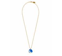Fräulein Wunder Chaîne 'Acetat Alice Gold' bleu cobalt, Taille 45 cm