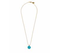 Fräulein Wunder Chaîne 'Acetat Alice Gold' turquoise, Taille 45 cm